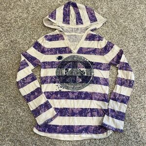 Justice long sleeve tee with hood